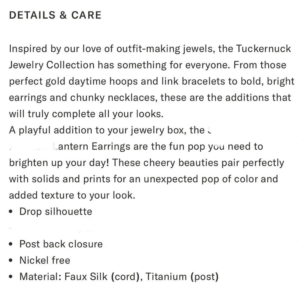TUCKERNUCK Pearl + Fuchsia Raffia Nelle Drop Lantern Earrings | New - Picture 6 of 6